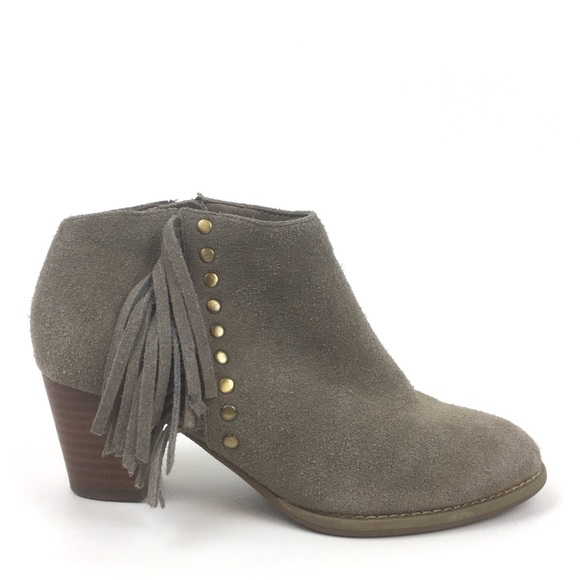 Vionic Shoes - Vionic tan suede fringe boot faros leather comfort